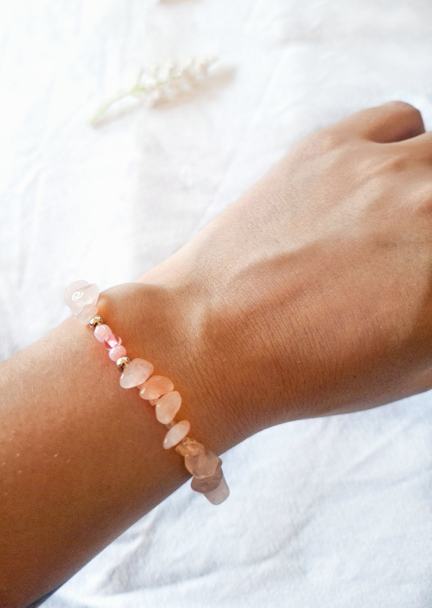 Pulsera Cuarzo Rosa