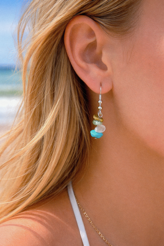 Pendientes Piedras Naturales