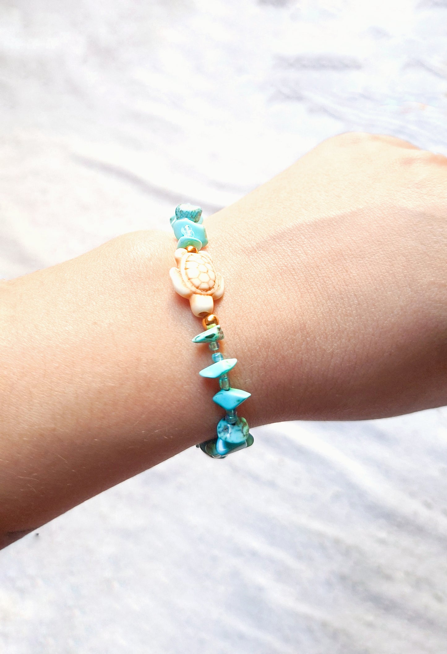 Pulsera piedras turquesas