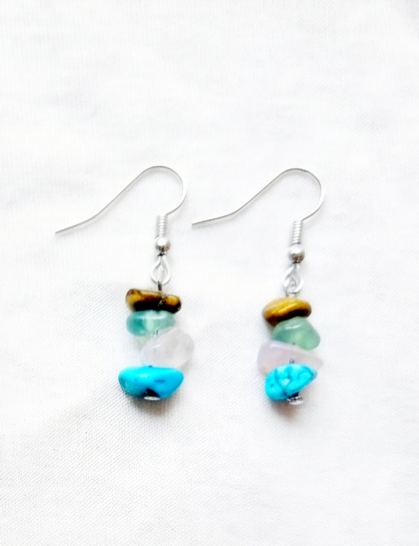 Pendientes Piedras Naturales